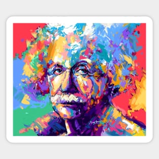 Albert Einstein Science Sticker